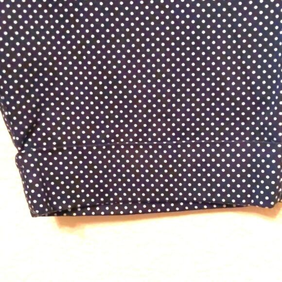 Capri Pants Black White Cotton Stretchy Dots 12 - Picture 3 of 9